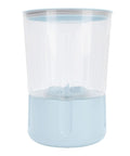 Rechargeable Cordless Mini Portable Washer With Turbo Water Tech Cleans Delicates Undies Socks And Towels With Gentle Kneading Action Dual Batteries blue plastic body with clear container for portable washing