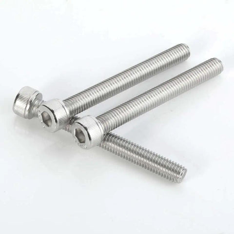50 Piece Socket Head Cap Screw Set M6 X 20mm, 25mm, 30mm, 35mm, 40mm Stainless Steel 304 Bright Finish Hex Drive Allen Socket Screws