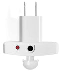 M5 WiFi Motion Sensor With Email And Text Alerts For Home And Office, plugs directly into wall, features red and black buttons