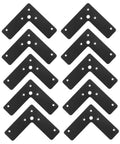 10 Pcs Flat Corner Braces For Woodworking And DIY Furniture Repair 4 Inch L Shaped Right Angle Brackets Mending Plates