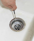 Inserting Pro Grade Plumbing Borescope Endoscope With 4.9 Foot Armored Gooseneck into sink drain