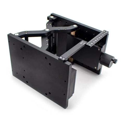 Z Axis Lifting Table Manual Pro-Grade Fine-Tuning Platform For Lab Optical Setup 110mm Stroke 210x150mm Aluminum Anodized Black Screw Driven Lift With 30kg Capacity