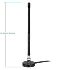 27MHz CB Radio Antenna Soft Whip with Magnetic Base for handheld and mobile use, flexible durable antenna, BNC, PL259 connectors