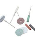 All In One Rotary Tool Polishing Wheels Kit Pro Grade with silicone buffing wheels and mandrels for jewelry making and metalwork