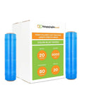Straight Up Heavy Duty Boss Pack 20 Rolls 20 Inch By 5000 Feet 80 Gauge Tinted Blue Machine Stretch Film Pallet Wrap with box.