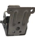 Four Piece Foldable Support Frame With Self Lock Hinges for folding tables in durable steel build, close up view.