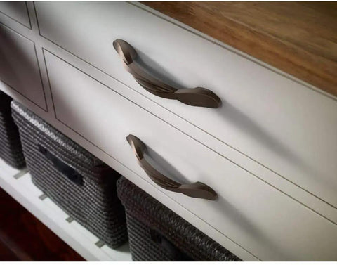 Twisted Arch Satin Nickel Cabinet Handles 3 Inch Center To Center Drawer Pulls 25 Pack For Kitchen Cabinets Dresser And Furniture Hardware Upgrade Your Space on white drawers