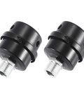 Metal Air Compressor Silencer Filter For Killer Quiet Operation, Replacement Intake Filter Elements, Black, 2 Pack
