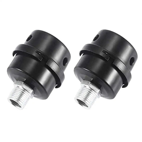 Metal Air Compressor Silencer Filter For Killer Quiet Operation, Replacement Intake Filter Elements, Black, 2 Pack