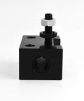 Heavy Duty 250-104 Wedge Type Piston Quick Change Tool Holder for CNC Lathe and Mini Lathe front view