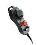 Handheld Pulse Generator For CNC Motion Control And Six Axis Machining, Pro Grade Manual Pulse Generator Handwheel, close-up of controls.