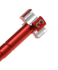 Close-up of Honda Keihin FCR Air Fuel Mixture Screw Replacement For CRF150R CRF250R CRF250X CRF450X CRF450R TRX450R, red aluminum
