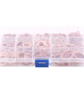 Killer Copper Flat Washers 280 Pcs Set 12 Sizes Screws Bolts Fasteners Storage Case with organized copper washers