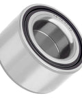 Built Tough Motorcycle Steering Head Ball Bearing For Smooth Street Riding Direct Swap Kit Replacement Fits 400 500 700 800 900 Models showing shiny metal bearing with black seal.