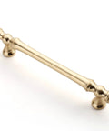 30 Pack 5 Inch Brushed Brass Kitchen Cabinet Handles Gold Cabinet Pulls Hardware Set For Cupboard And Drawer Cabinets, angled view