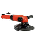 Rugged Pneumatic Angle Sander And Grinder Built Like A Tank For Metalworking Polishing Deburring And Precision Finishing Compressed Air Powered.