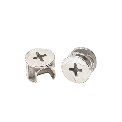 Two 20 Pack Eccentric Wheel Three In One Connector Nuts For Furniture Drawers Wardrobes Drawer Lock Screws Fasteners Assembly Fittings 15mm Zinc Alloy Zinc Plated Durable.
