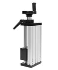 Bad Ass Heavy Duty Manual Sliding Table With Drop Dead Smooth Dual Optical Axis Linear Rail Guide, aluminum, precision tool for CNC upgrades.