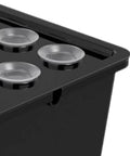 Close-up of Hydroponic Growing Box For Home And Small Farm Soilless Cultivation System with 15 Pod Kit ABS Construction.