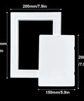 Sleek Abs Plastic Wall Access Panel With Rock Solid Self Adhesive Backing Masks Wire Messes And Hvac Vents For A Totally Clean House Makeover Easy Peel Install size 200mm x 250mm, white plastic design.