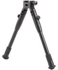 Universal Tactical Rifle Bipod With Telescoping Twist Lock Legs Folding Design Picatinny Rail Mount Aluminum Alloy Build Rubber Foot Pads