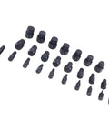 Beast 25 Piece Screw Extractor Set for Broken Screws and Bolts in alloy steel, various sizes from 1/8 inch to 7/8 inch.
