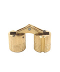 Retro Brass Hidden Barrel Hinge 16mm Concealed 180° Silent Cabinet Hardware