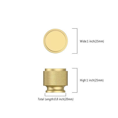 Six Pack Brushed Gold Cabinet Knobs And Pulls Set For Kitchen Cabinets And Dresser Drawers Heavy Duty Solid Metal Hardware dimensions