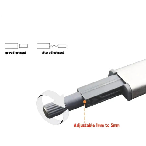 Adjustable component of 10 Pcs Magnetic Push Latches For Cabinets And Wardrobes Easy Install No Brainer Touch Open Cabinet Hardware