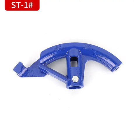Heavy Duty Manual Steel Pipe Bender tool component in blue, ergonomic design for precise tubing bends and easy handling.