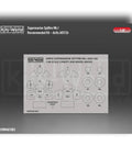 1/48 Scale Spitfire Mk Vb Canopy And Wheels Mask Set For Airfix A05125 paper mask sheet with cutouts for model detailing
