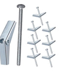 Heavy Duty Wall Anchoring Kit With Toggle Bolts And Wing Nuts For Secure Drywall Mounts And Screws For Heavy Items In Home Renovation Projects For Diy Enthusiasts And Pros, metal drywall anchors set