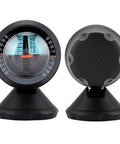 Straight Up Dead On Digital Slope Meter And Vehicle Tilt Gauge with black finish and adhesive base for easy pitch checks.