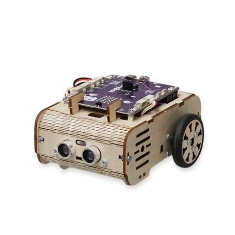 Hands On Programmable Robot Kit With Raspberry Pi RP2040 For STEM Learning, Drag And Drop Graphical Coding, No Fuss Assembly, Obstacle Avoidance, Line And Light Tracking, Sumo Battle Modes, Scratch Robot wooden robot kit with wheels