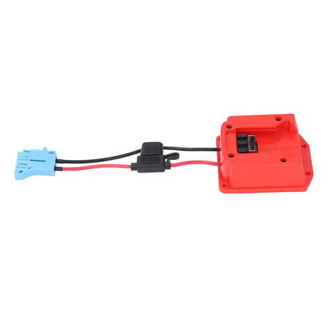 18V Battery Adapter For Peg Perego Ride On Toys With 48 11 1828 M18 Wheel Adapter and Wiring Harness Connector Blue