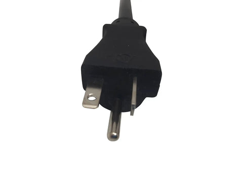 Close-up view of the plug for Portable Level 2 EV Charger 240V 16A With 25 Foot Cord for home charging.