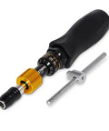 Pro Grade Precision Torque Screwdriver 10 To 50 Inch-Pounds With 1 Quarter Inch Hex Bit Holder, Quick Release, And Extra T-Handle