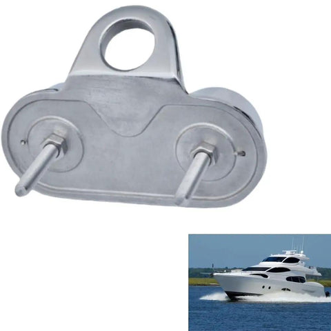 Side view of Stainless Steel Cam Cleat for Boats Fit 3 to 15 mm Lines, Universal Marine Hardware for sailing
