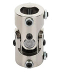 Rock Solid Chrome Steering Shaft U Joint 1 Inch Double D By 1 Inch Double D Single Universal Joint 83Mm Driveline Coupling close-up view