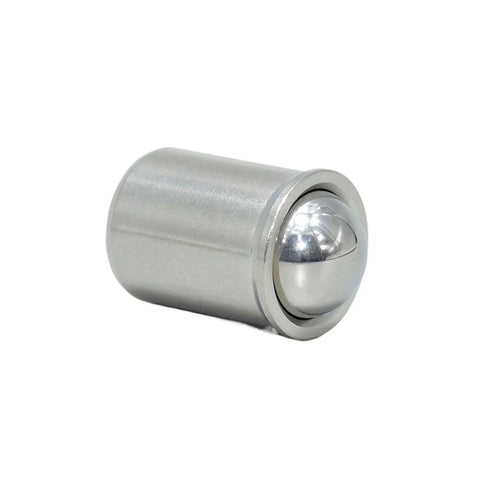 Built Tough Spring Ball Plunger With Smooth Gliding Collar Rock Solid Stainless Steel And Brass Detent Pin Corrosion Resistant grip.
