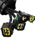 Full Main Wiring Harness Assembly For Electric Dirt Bike Light Bee X S Replacement Kit Black connectors close-up