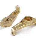 Heavy Duty Brass Front Hub Carriers For Trx4 1 10 Scale RC Trucks With Adjustable Mounts detailed view of hub carriers.