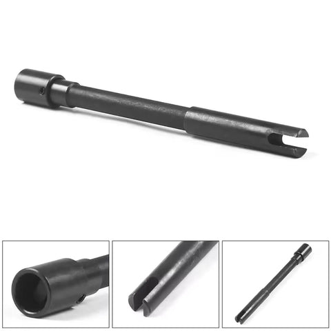 Heavy Duty Pump Drive Pin Fits 283 302 327 350 And 5.7L Small Block Engines With Black Metal Build, 6.02 inch length.