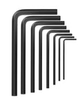 Solid Uxney Metric Allen Wrench Set Featuring 8 Essential Hex Keys From 1 5mm To 8mm With Black Oxide Finish For Tough Bike Repair Furniture Assembly And Auto Engine Giggles, black hex keys