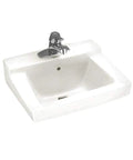 Declyn Vitreous China Wall Mount Lavatory Sink With Concealed Arm Support And 4 Inch Faucet Holes White Built To Last