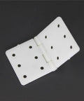Pinned Nylon Hinges For RC Airplanes Replacement Parts Pack Of 20 16x28 Mm Unfold Size 0.63x1.10 Inches Folding