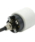 Rotary Lamp Switch Replacement With Socket Holder For E26 E27 Porcelain Light Socket And Switch 660W 250V UL Listed Safe Fit For Quick Plug and play