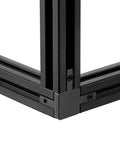 3 Way End Corner Bracket Solid Connectors For 2020 Series 6mm Slot Aluminum Profile Black, durable corner joint for industrial frames