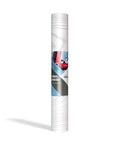 White Wood Peel and Stick Wallpaper Roll 15.8 x 394 Inches for cabinets, countertops, desks in packaging