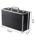 Portable Tattoo Gear Organizer Case With Locking Latch Pre Cut Foam For Machines And Tips Space For Power Supply Clip Cord Inks Gloves And Stencils 12.6 X 9.5 X 5.1 Inch Tattoo Equipment Storage Box For On The Go